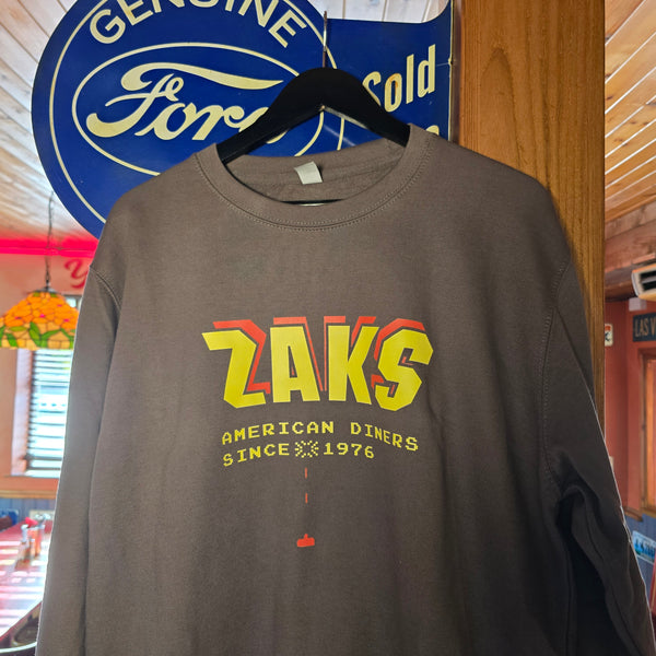 Zaks Unisex Ltd Edition Steel Grey Sweatshirt - "Zaks Invaders" V2