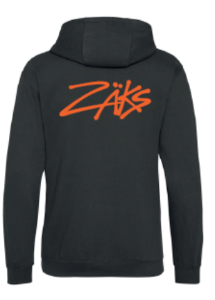 Zaks Unisex Ltd Edition Black Hoodie - " '76 Zassy"