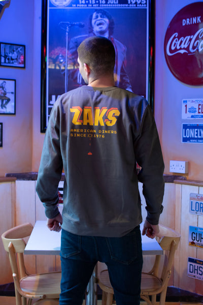Zaks Unisex Ltd Edition Steel Grey Sweatshirt - "Zaks Invaders"