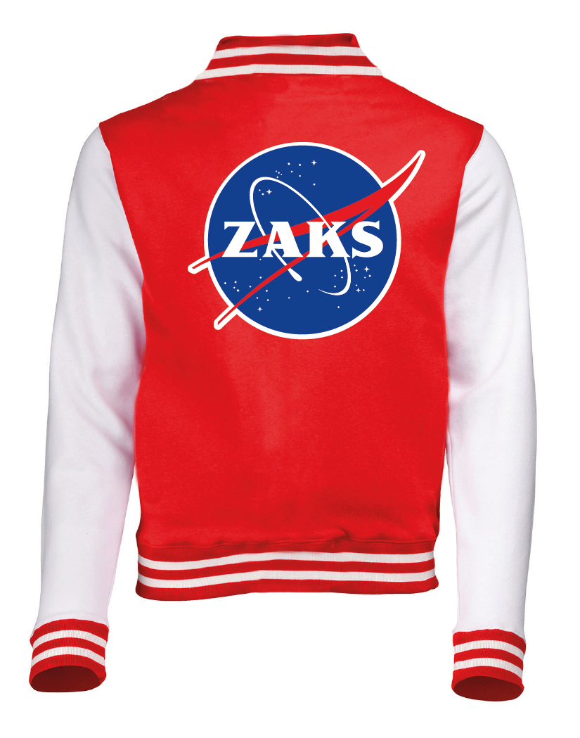 Zaks Unisex Varsity Jacket Ltd Edition - "ZAKS IN SPACE"