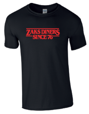 Zaks Mens Ltd Edition Black T-shirt - "Stranger Zaks"